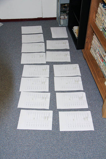 20101130-IMG_2483_800px.jpg (153.51 KiB) 106537 keer bekeken Alle SMD onderdelen hebben we geplakt op een papier met de waarden er naast.